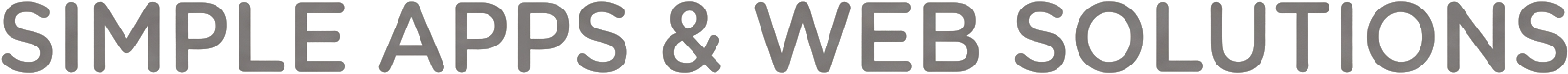 Simple apps & web solutions